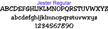 jester regular font