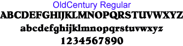 old century regular font