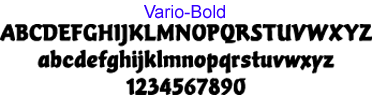 vario lettering