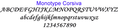 monotype lettering