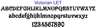 victorian lettering