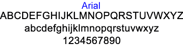 arial llettering