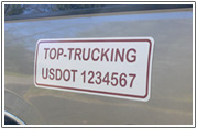 two line magnetic sign