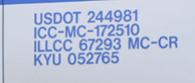 usdot truck numbers