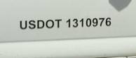 usdot truck letters